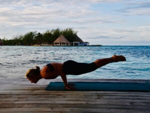Go All In PLankign on the dock